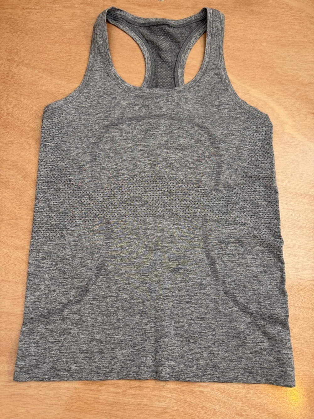 lululemon athletica Grey Racerback Seamless Tank